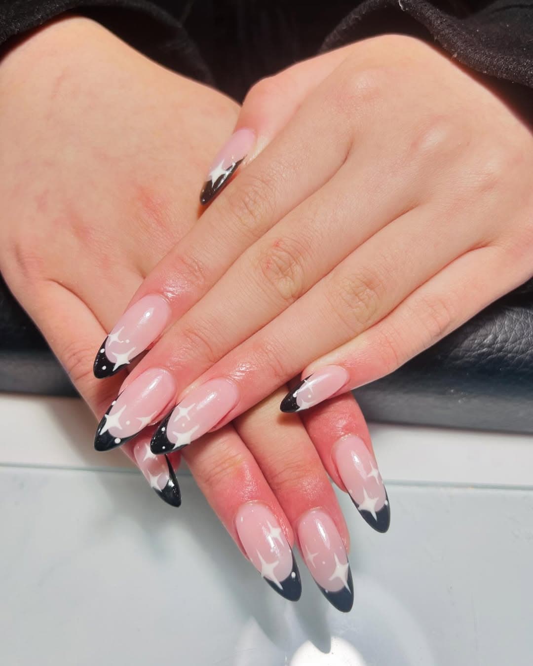 Custom nail art with gems